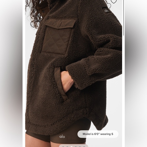 alo sherpa edge shacket - Picture 4 of 5